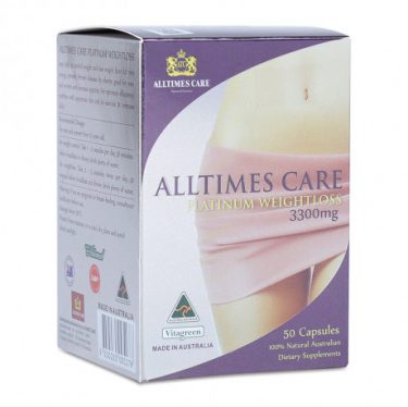 Viên uống hỗ trợ giảm cân Alltimes Care Platinum Weightloss 3300mg (Hộp 50 viên)